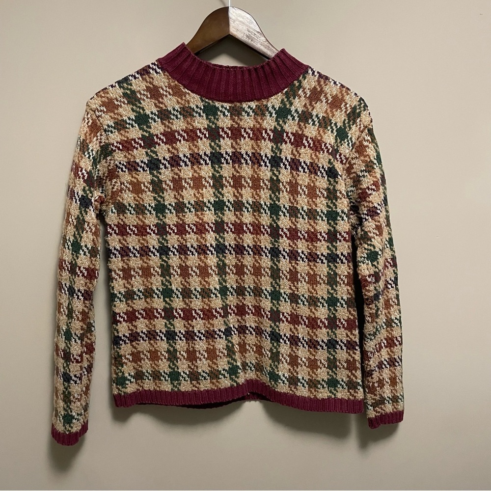 Vintage 90s  Marisa Christina Houndstooth Sweater Women’s Small Fits like XS